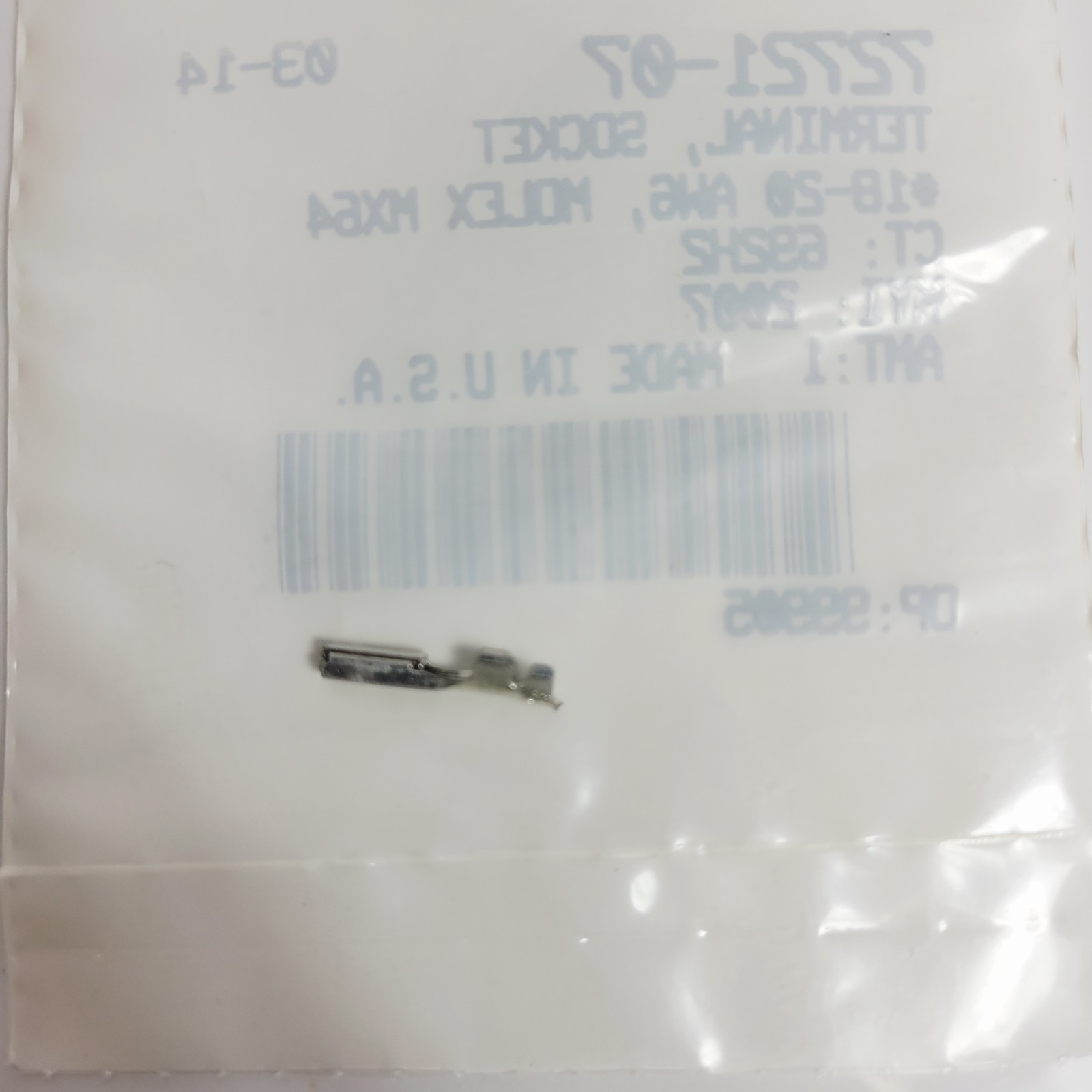 Harley-Davidson OEM TERMINAL SOCKET*18-20 AWG, MOLEX MX64 72721-07