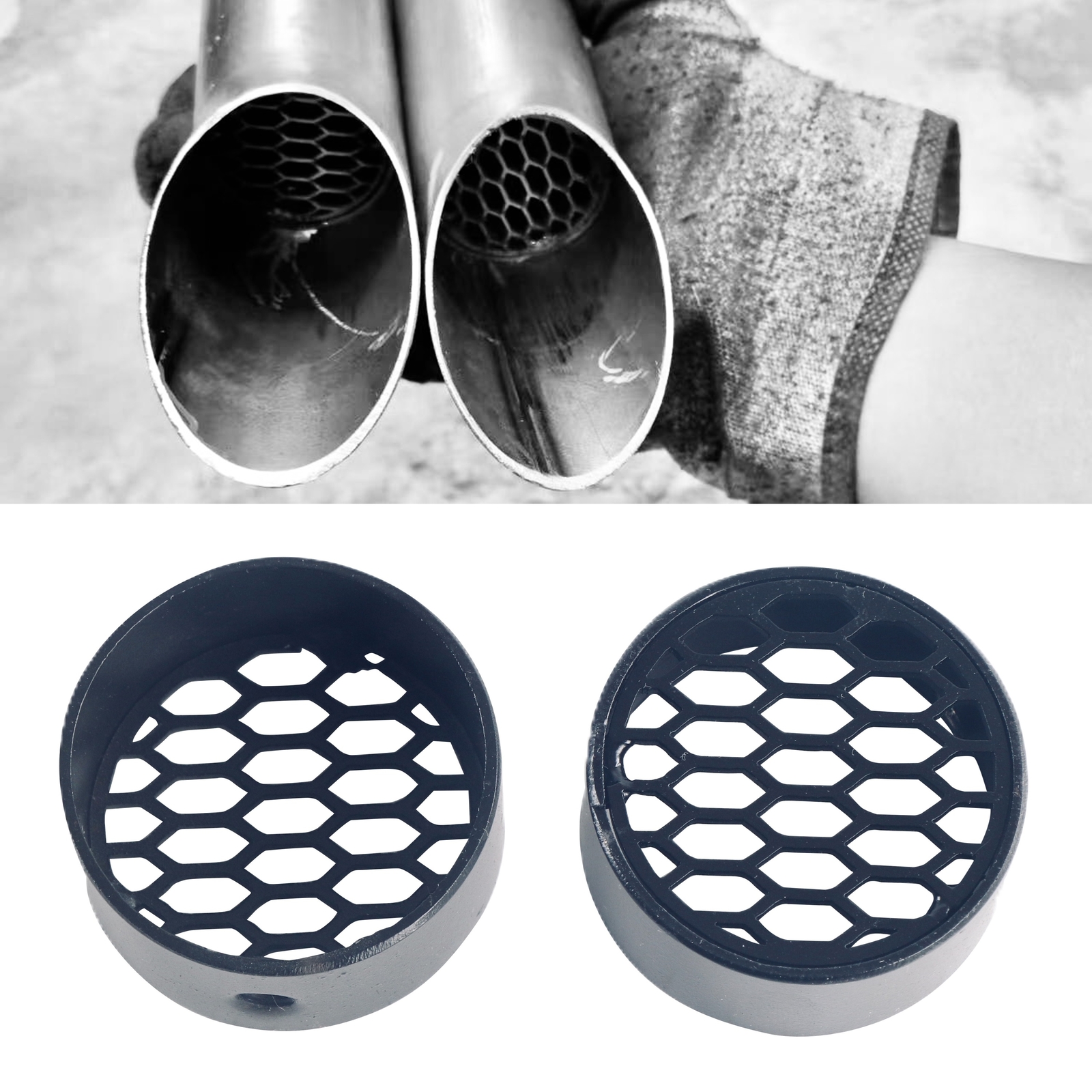 SHARKROAD Mini Baffles for 2.0” LAF Drag Pipes, LAF Exhaust, More Responsive