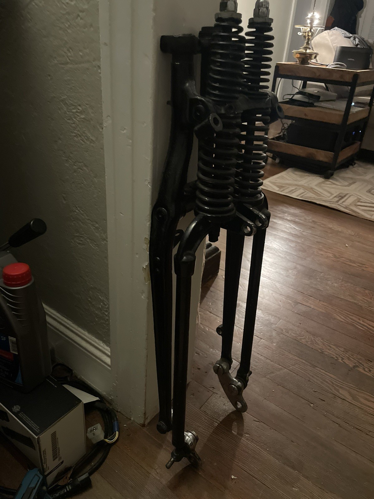 Oem Harley UL Ibeam Springer, Chopper Front End Forks with Headlight