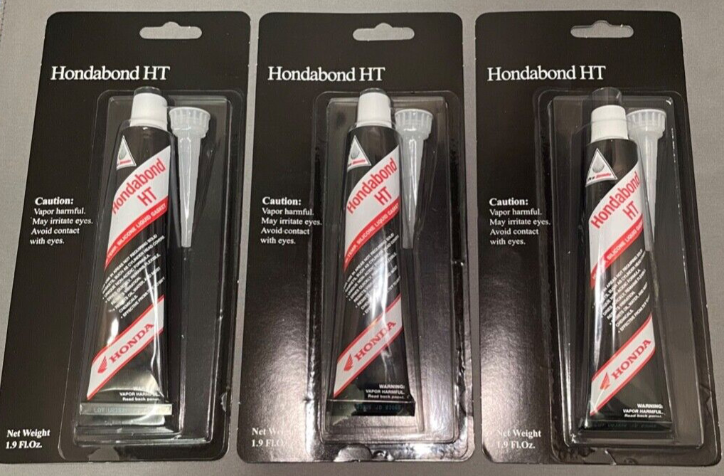 OEM Honda 08718-0004 Hondabond HT Hi Temp Silicone Liquid Gasket Pack of 3 RTV