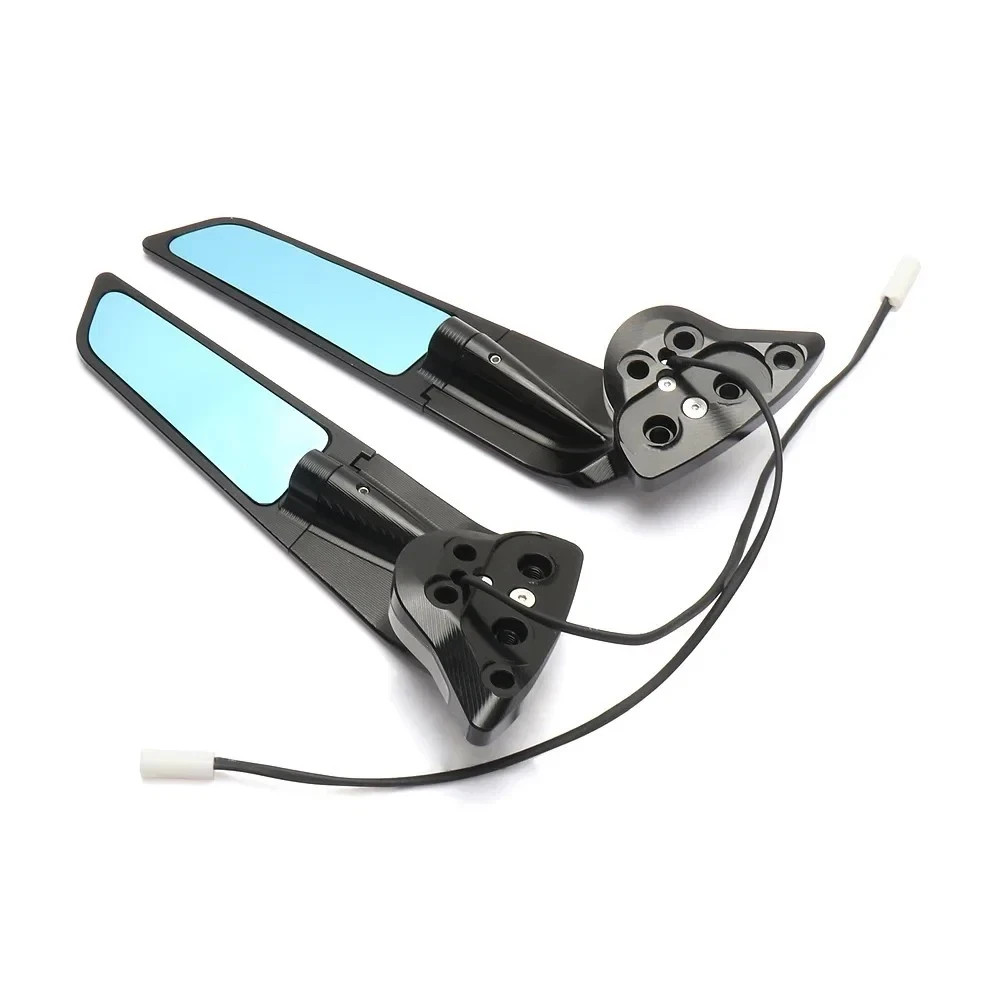 with LED Rotating Adjustable Wing Mirror For Yamaha YZF R1 R1M Rearview Mirrors