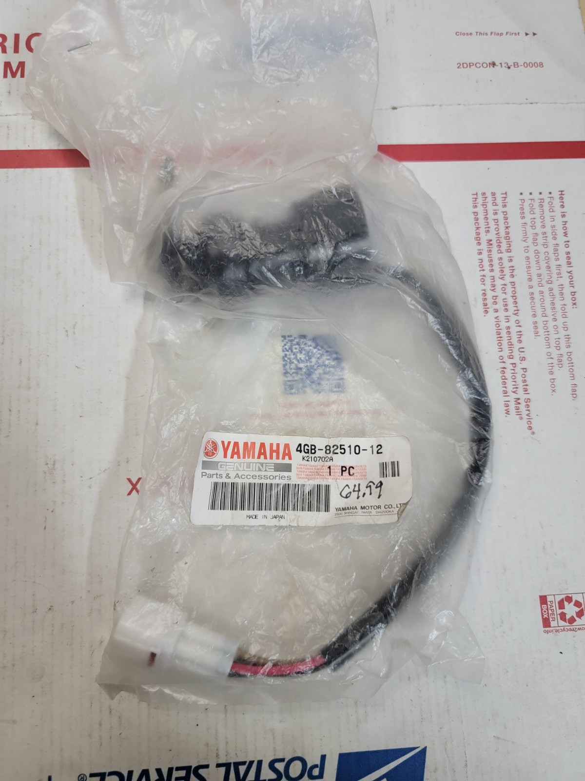 Yamaha Nos Oem 4gb-82510-12 Timber Wolf Bear Tracker Ignition With Keys