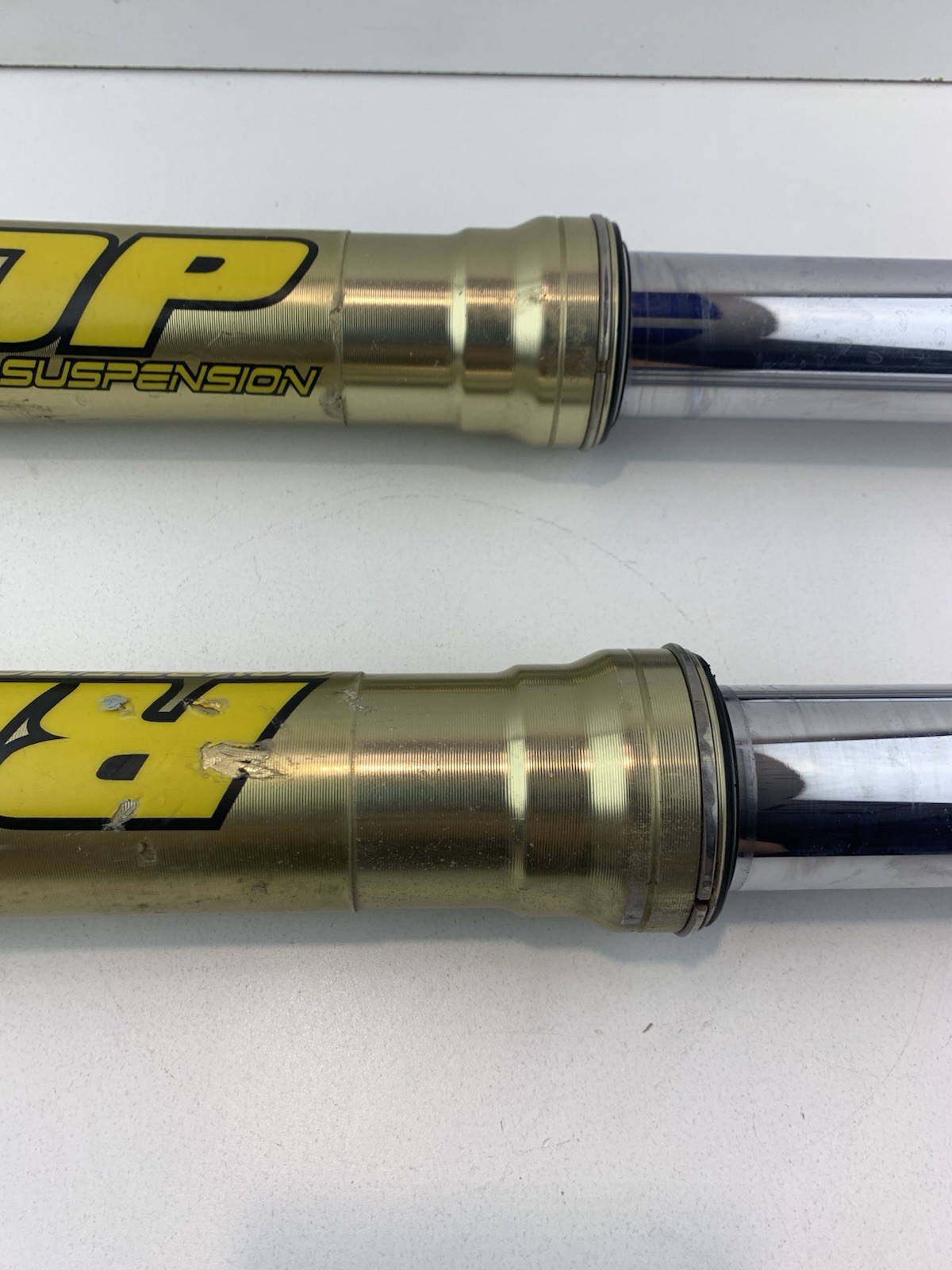 2007 KAWASAKI KX250F KYB 47mm FRONT FORKS SUSPENSION SET 06-10 KX 250F OEM