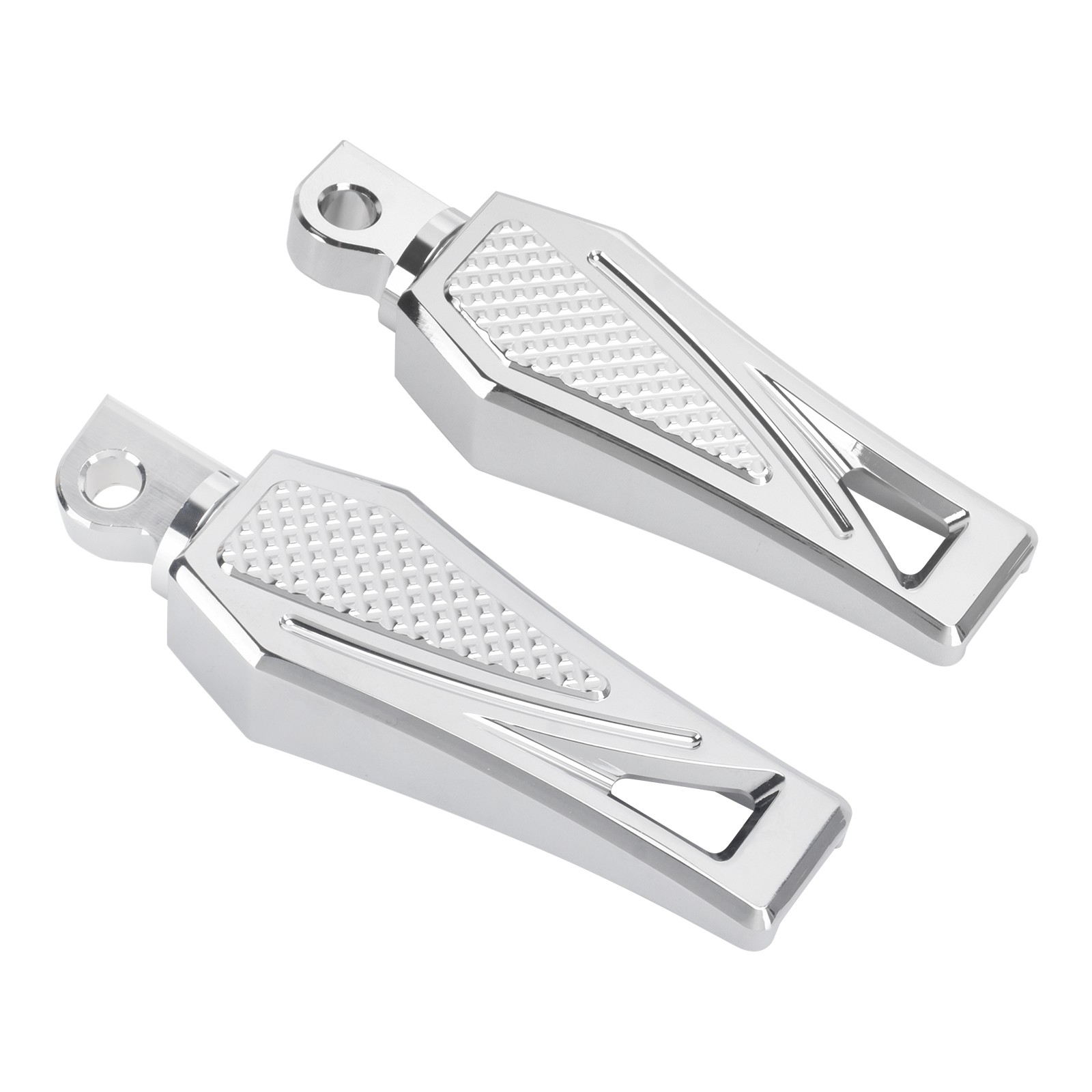 Chrome Rear Foot Peg Foot Rests For Harley Touring Electra Glide Dyna Wide Glide