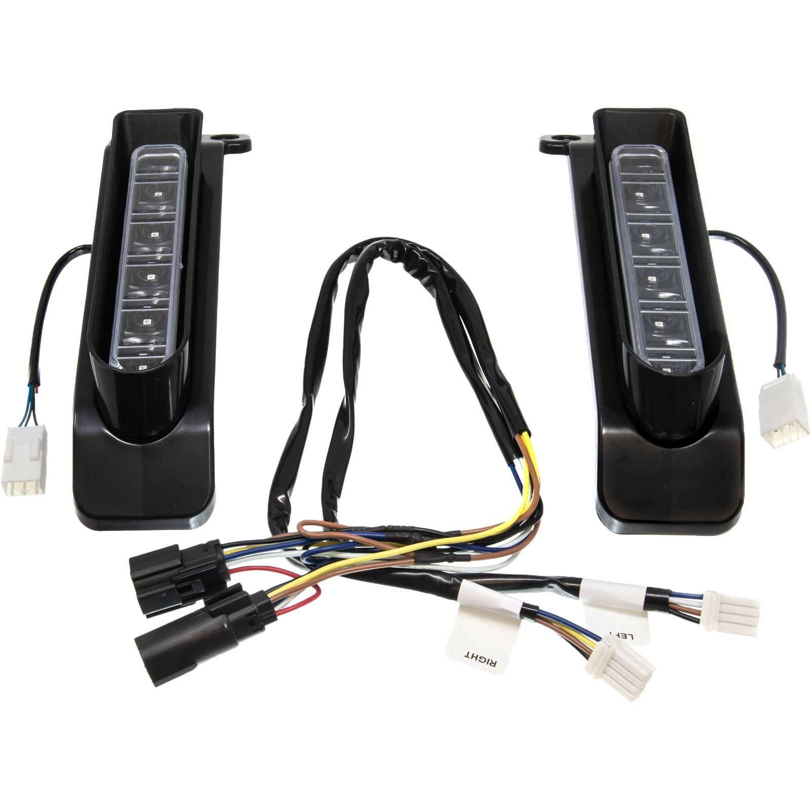 Letric Lighting Co. Saddlebag Filler Support Lights – Black LLC-PSBF-B