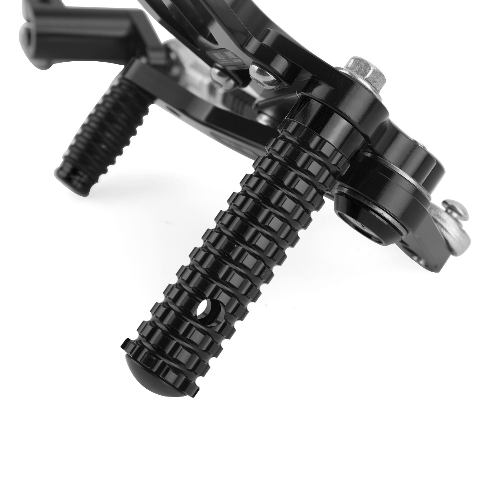 CNC Aluminum Rearsets Footpegs Black For Kawasaki Z400 / Ninja 400 2018 – 2022