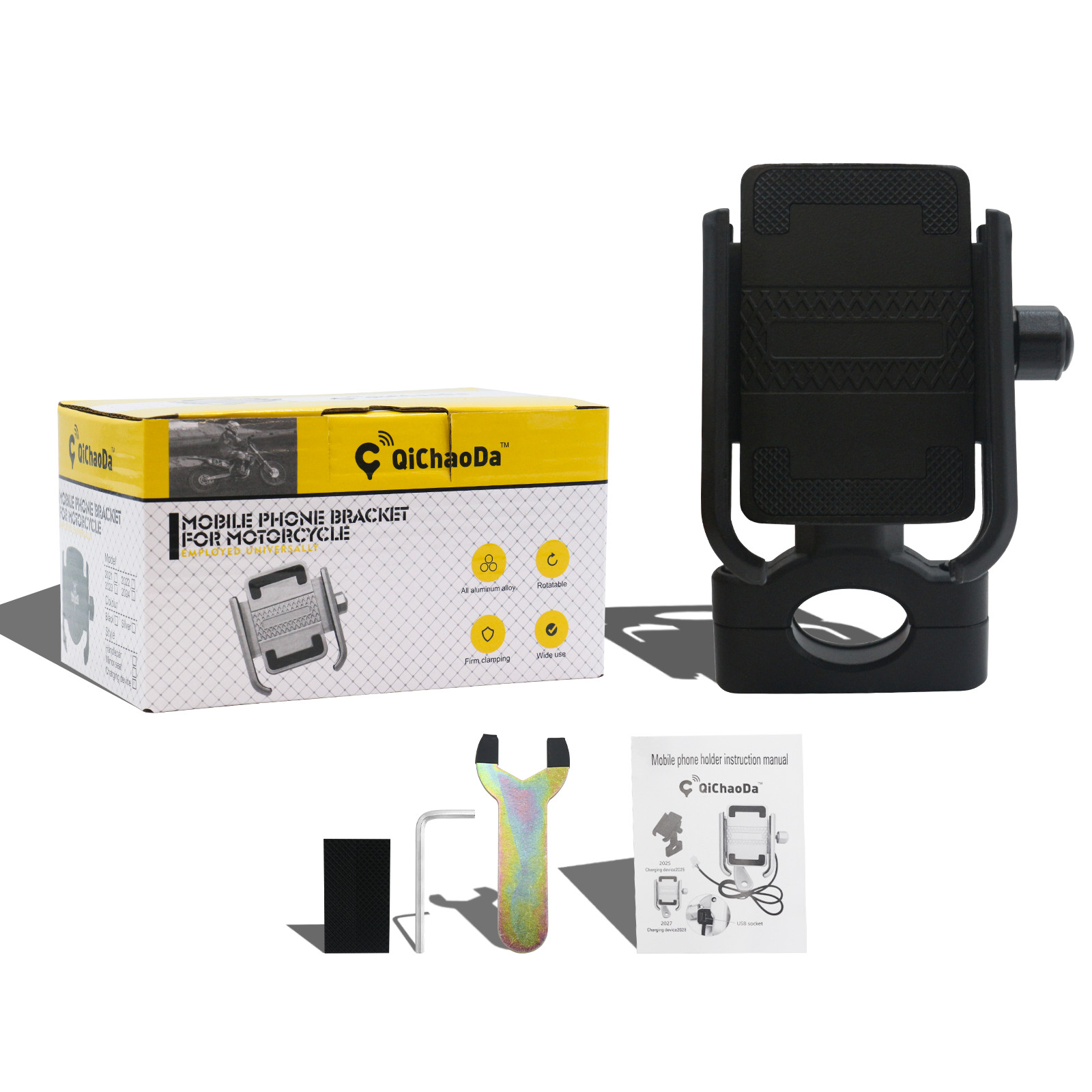 Motorcycle Handlebar Cell Phone Holder Mount For Harley-Davidson Touring USA