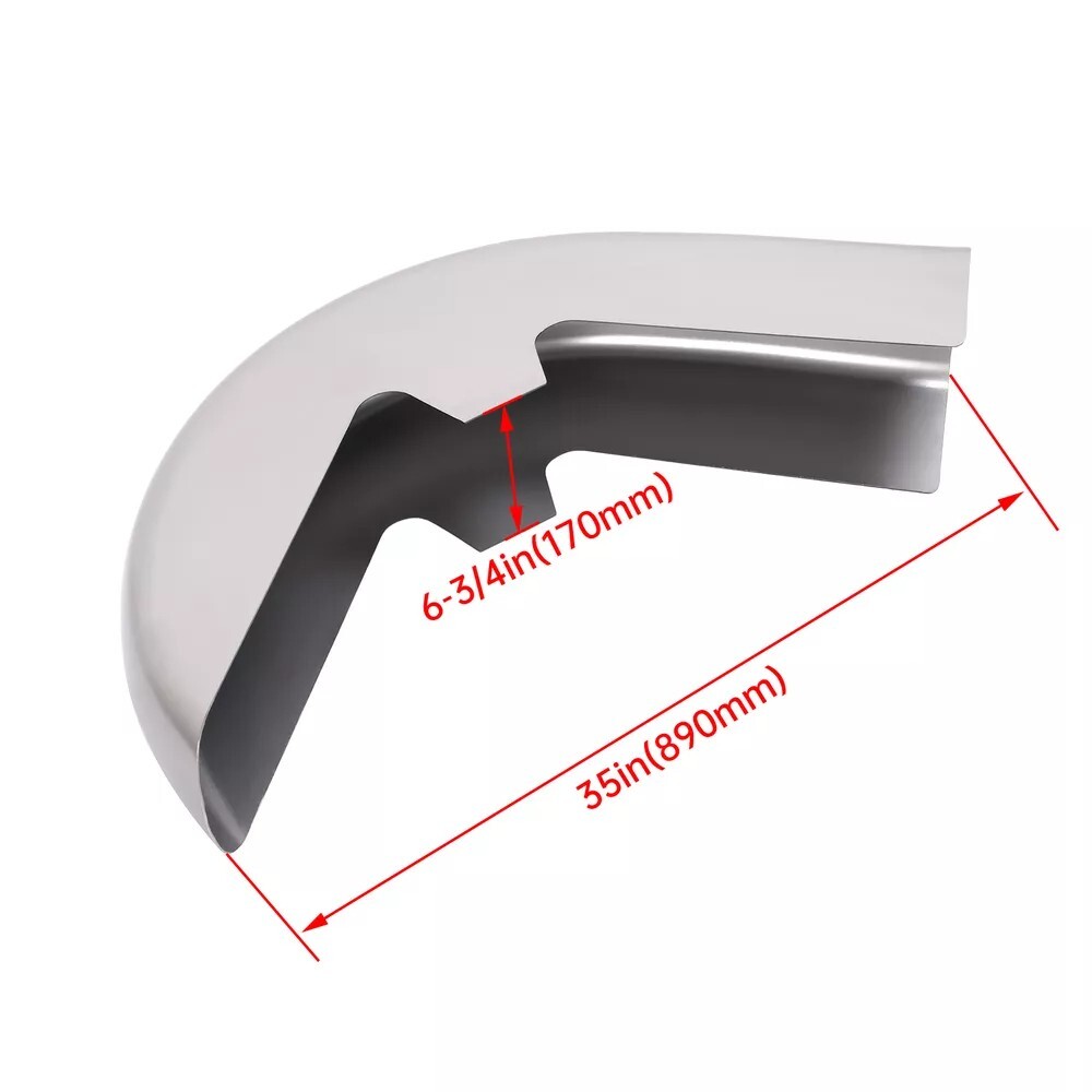 For Harley Touring Bagger Softail Models 23″ Wrap Front Fender Wheel Steel