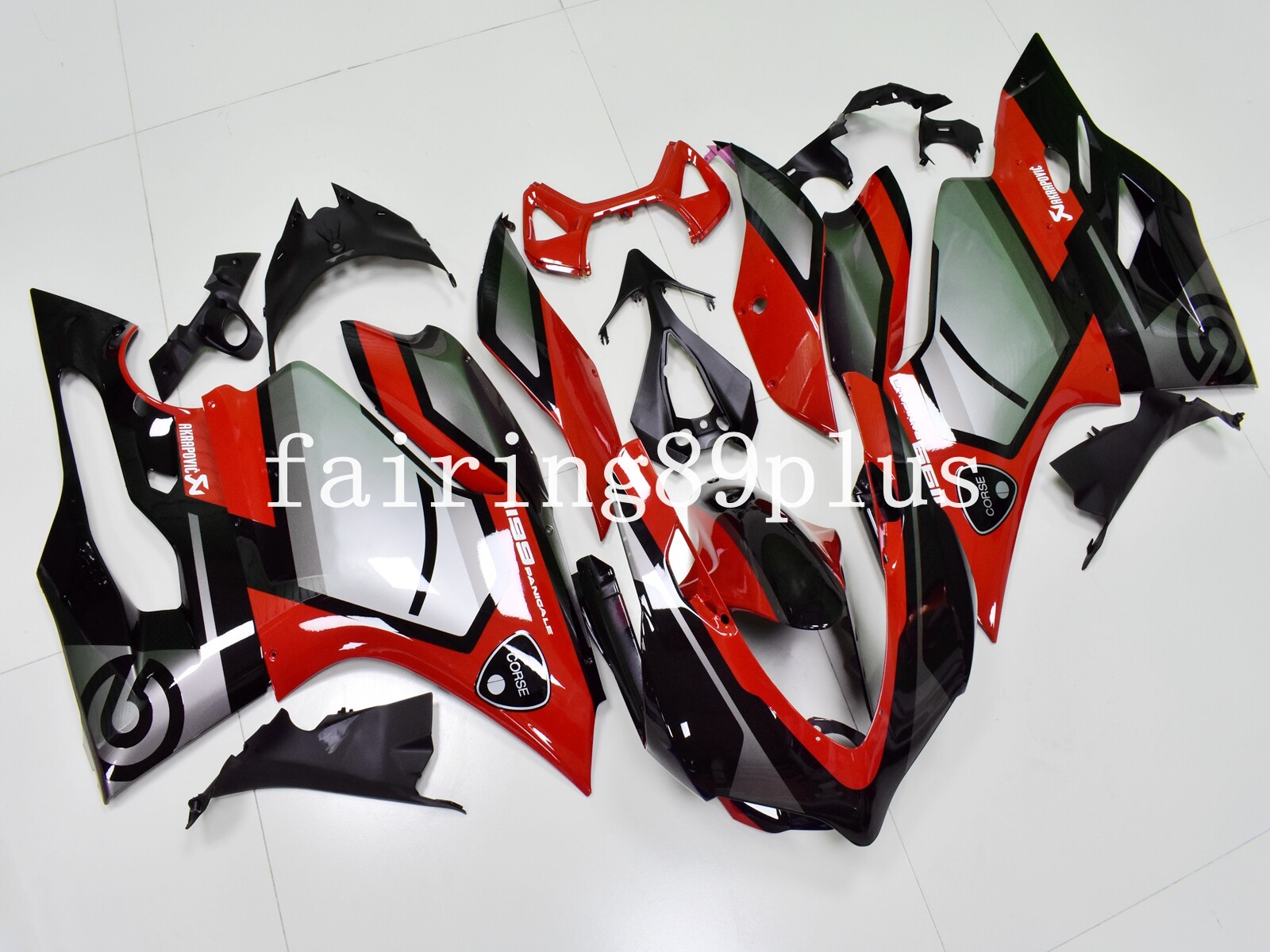 Red Black Silver-Gray ABS Injection Fairing Kit Fit for 1199 Panigale 2012-2015