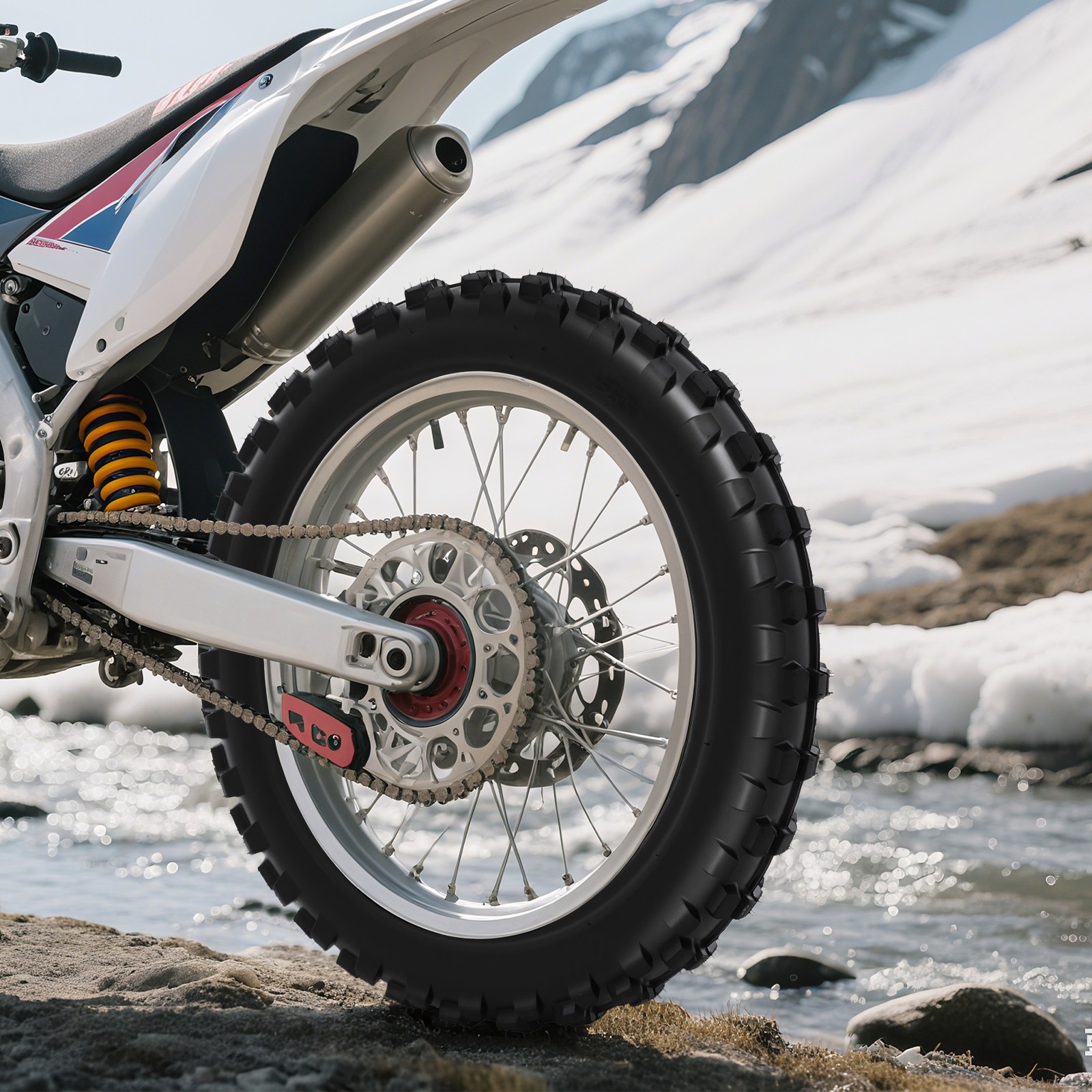 90/100-16 Rear Tire+Tube Set For Honda Dirt Bike KX100 CRF150