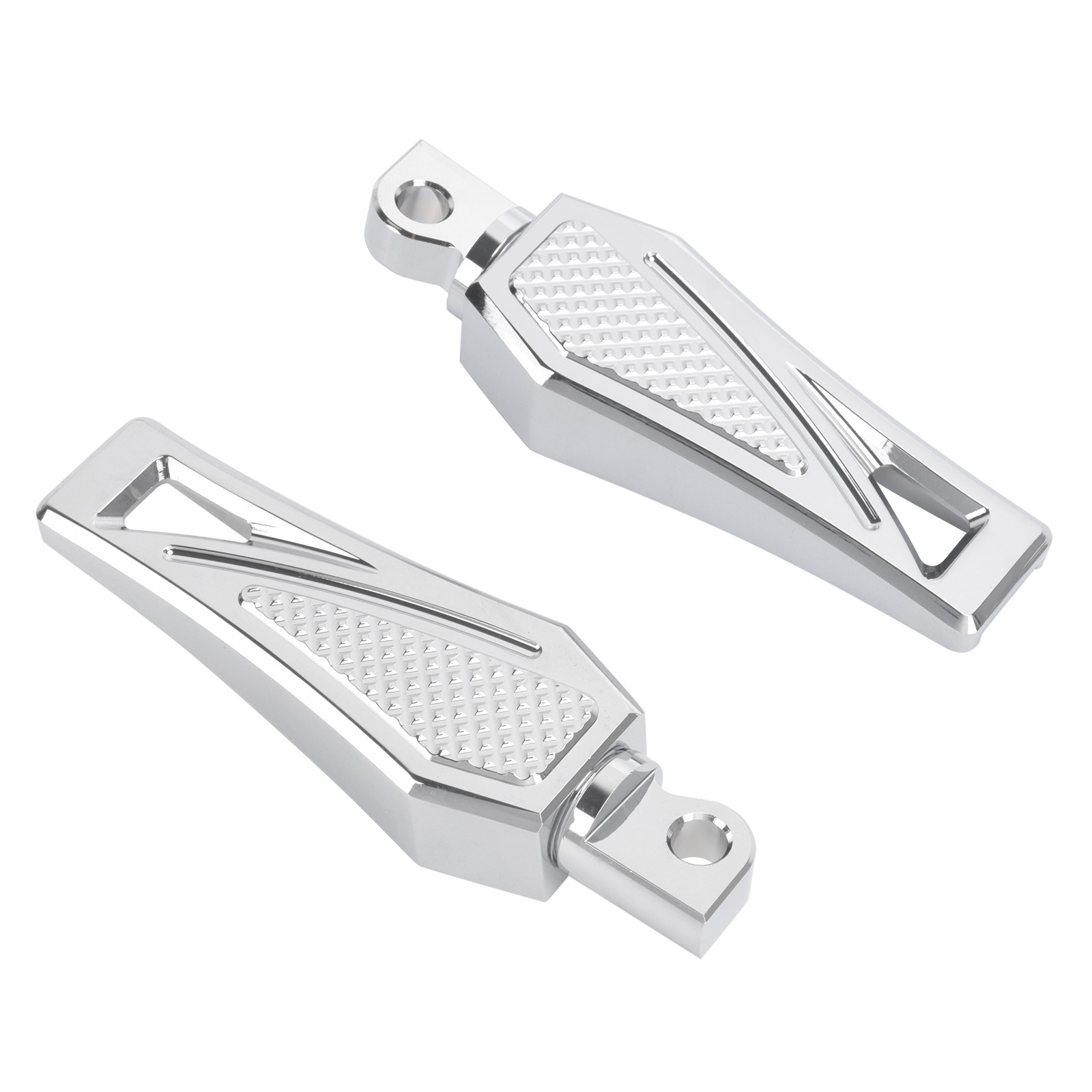 Chrome Rear Foot Peg Foot Rests For Harley Touring Electra Glide Dyna Wide Glide