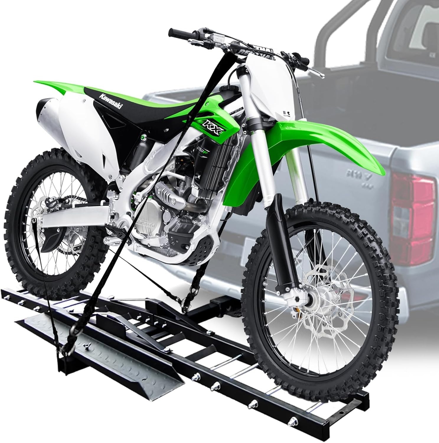 Motorcycle Hitch Carrier 500LBS Heavy Duty Steel Dirt Bike Rack Black