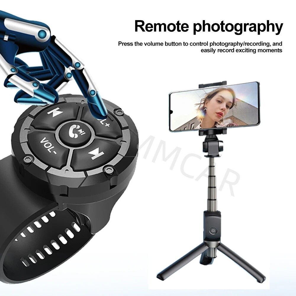 Bluetooth 5.3 Motorcycle Wireless Media Controller Remote Control Waterproof