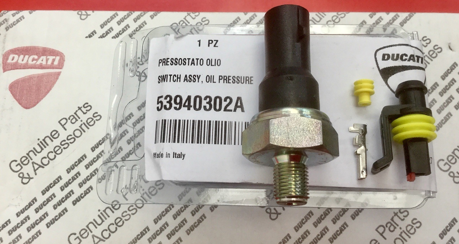 Ducati oil pressure switch for ALL Models NEW GENUINE DUCATI PARTS 53940302A
