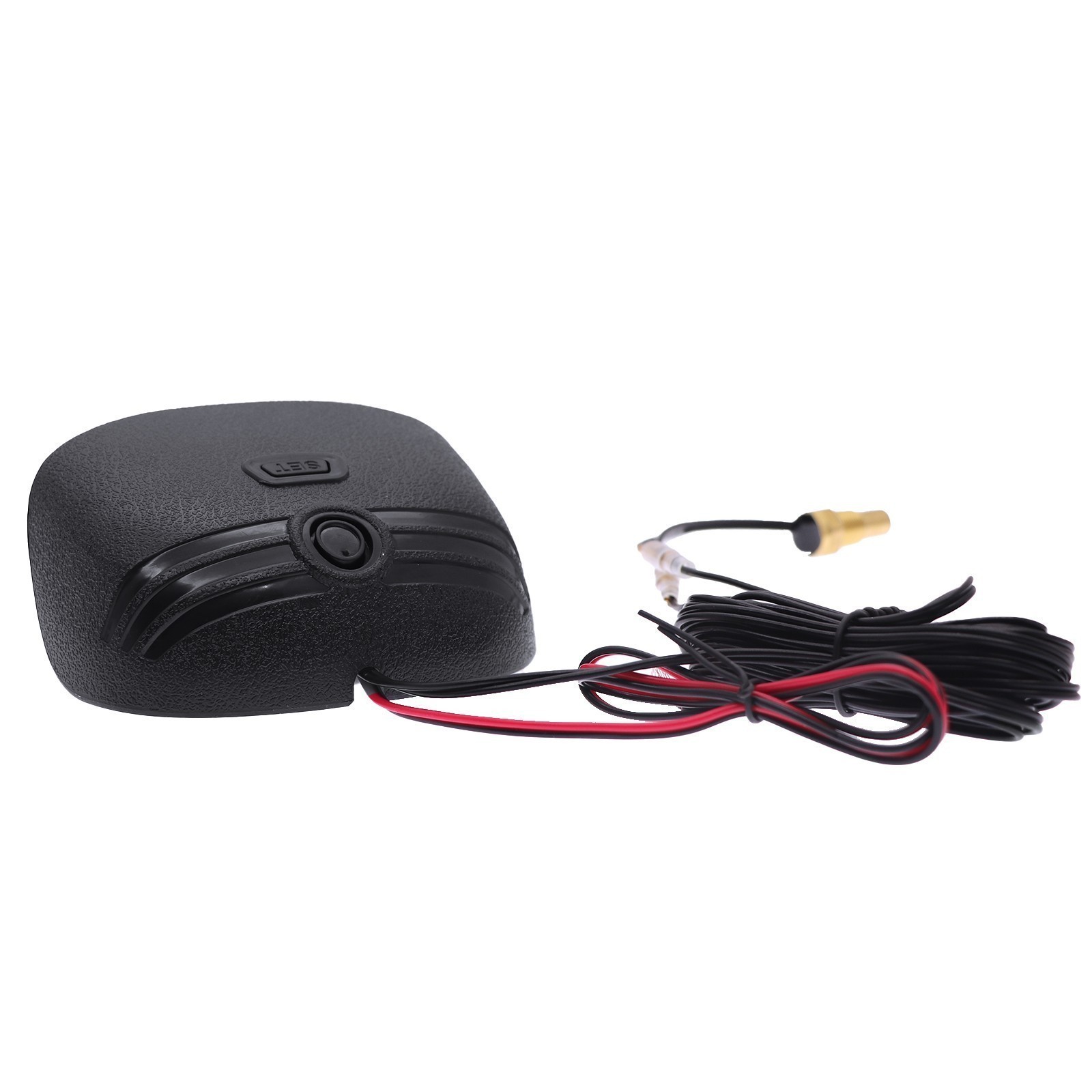 2-In-1 Car Water Temp Temperature Gauge LCD Digital Voltmeter Alarm W-Sensor 1/8