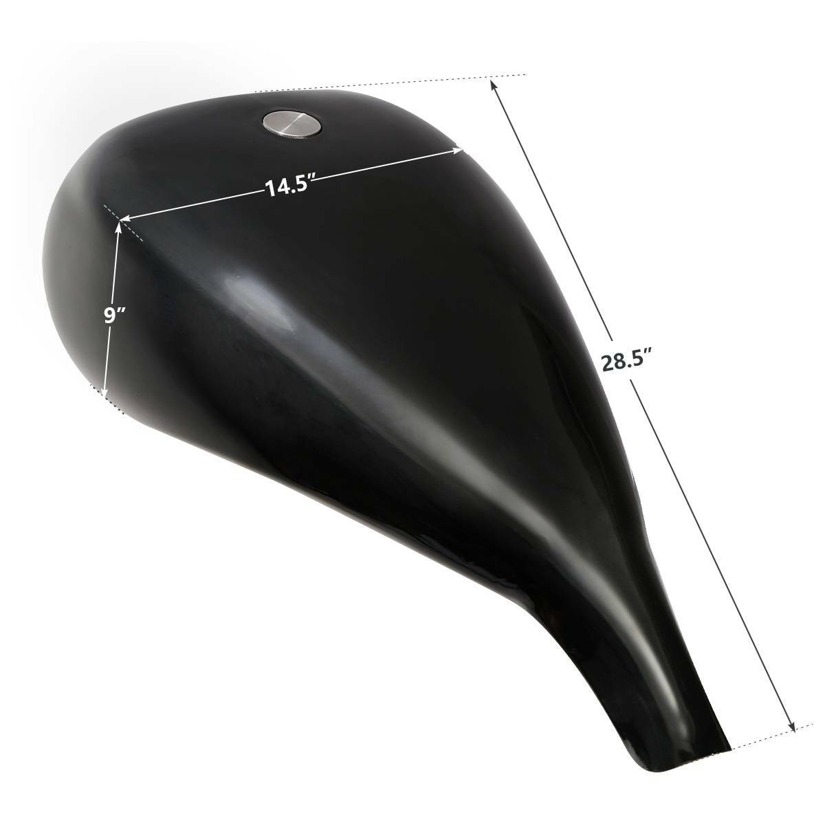 Painted 5″ Extended 4.7 Gallon Fuel Gas Tank Fit For Harley Touring FL Chopper