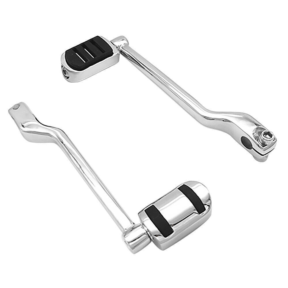 2x Chrome Gear Heel Toe Shift Lever Shifter Pegs Fit For Road King Glide Softail