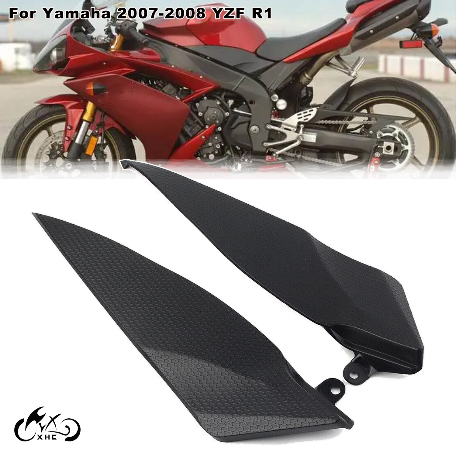 For Yamaha YZF R1 2007 2008 Gas Fuel Tank Side Panel Cover Fairing Motorcycle US