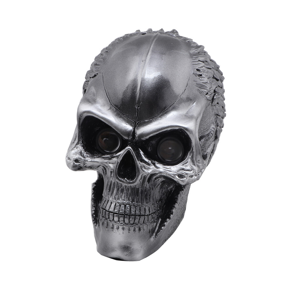 Motorcycle LED Retro Skull Headlight Lamp For Harley Choppers Cruiser Custom