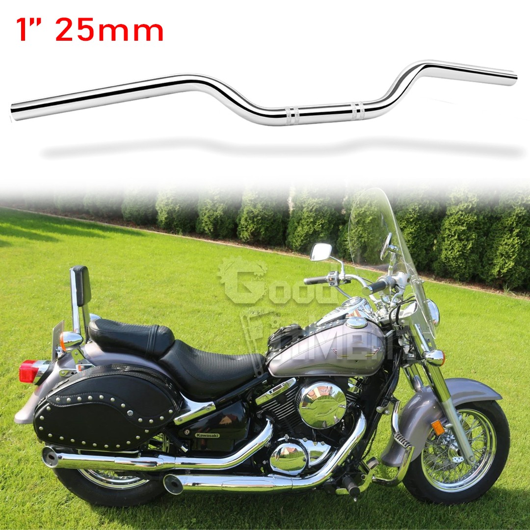 Chrome Handlebar 1″ 25mm Handle Bar For Kawasaki Vulcan 800 900 1500 VN800 VN900