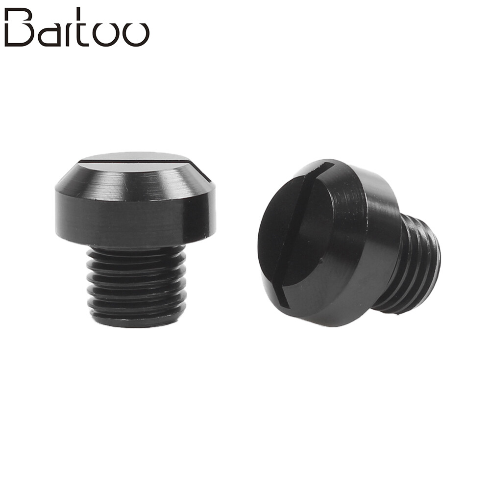 2Pcs Mototcycle Clockwise M10*1.25 Mirror Hole Plug Screw Mirror Hole Screws Kit