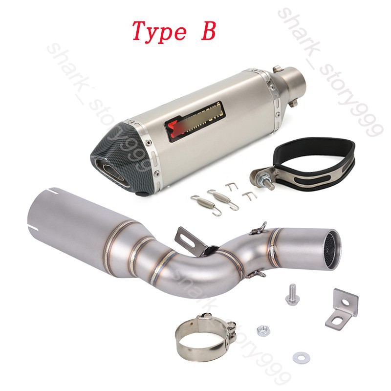 Exhaust Mid Pipe Black Muffler Modified for Duke 390 250 125 SMC R 2025 2026