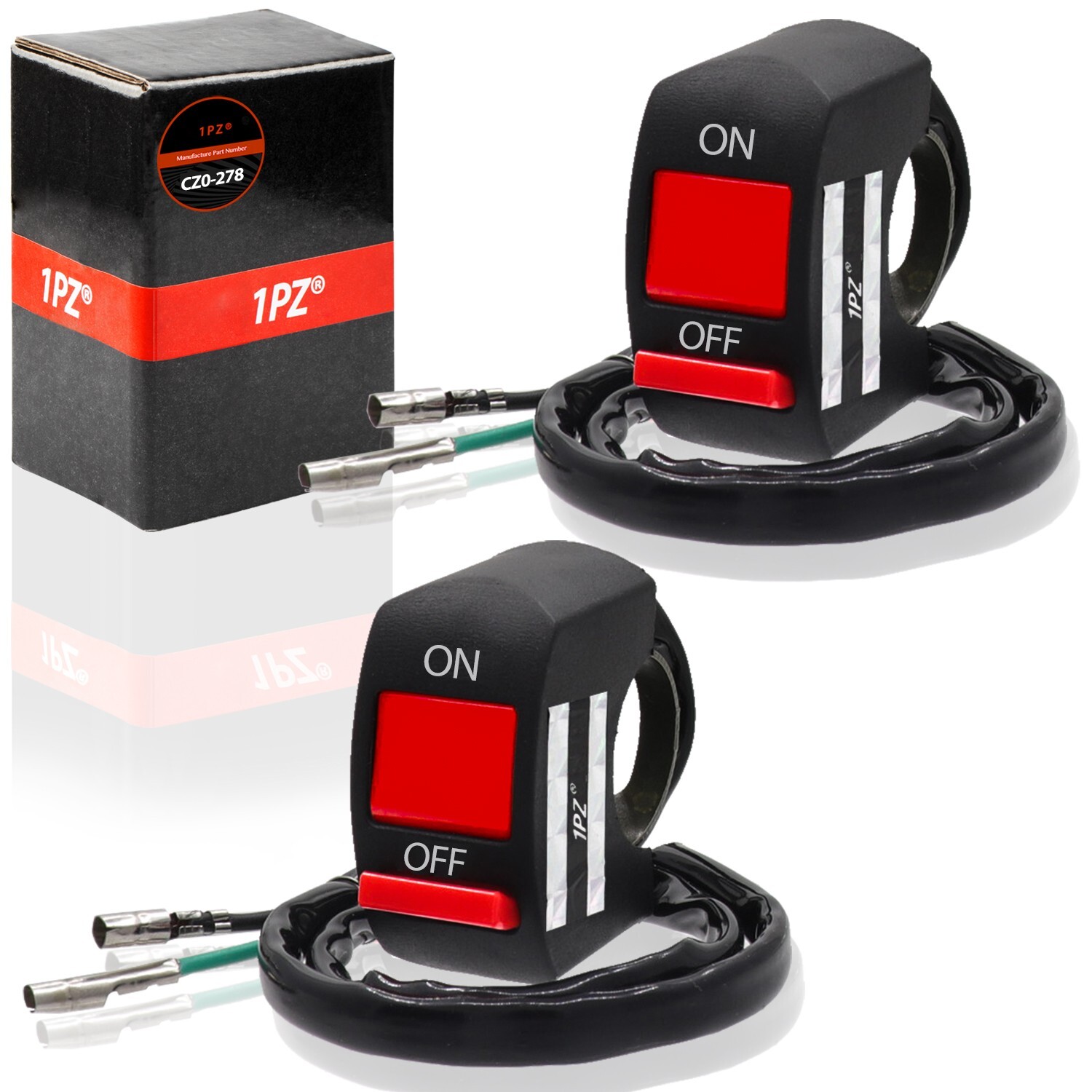 7/8″ Handlebar ON-Off Kill Switch 12V for Scooter ATV Dirt Pit Bike Motorcycle