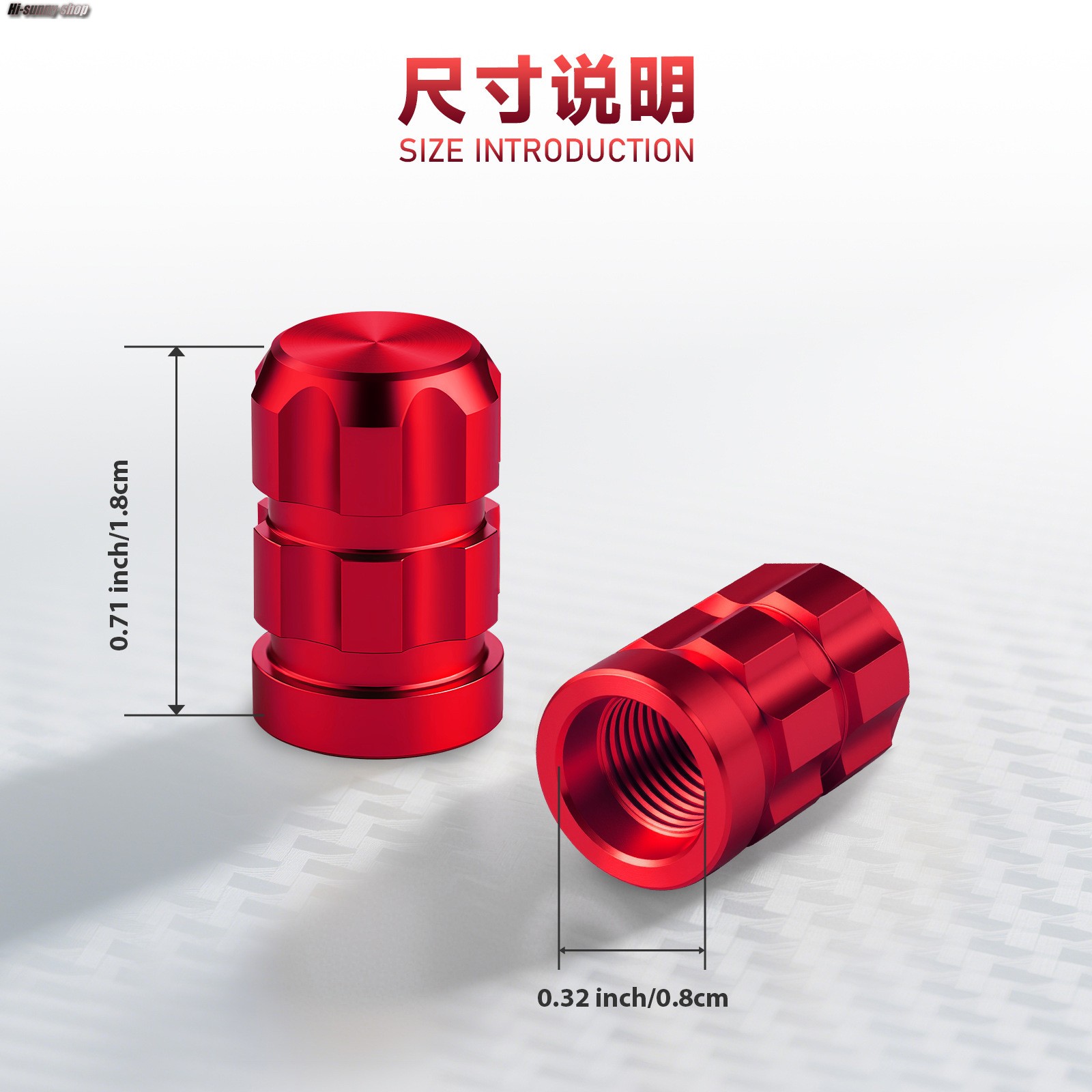 CNC Car Motorcycle Bike Valve Core Cap Tires Gas Nozzle Cover Aerated Mouth Cup