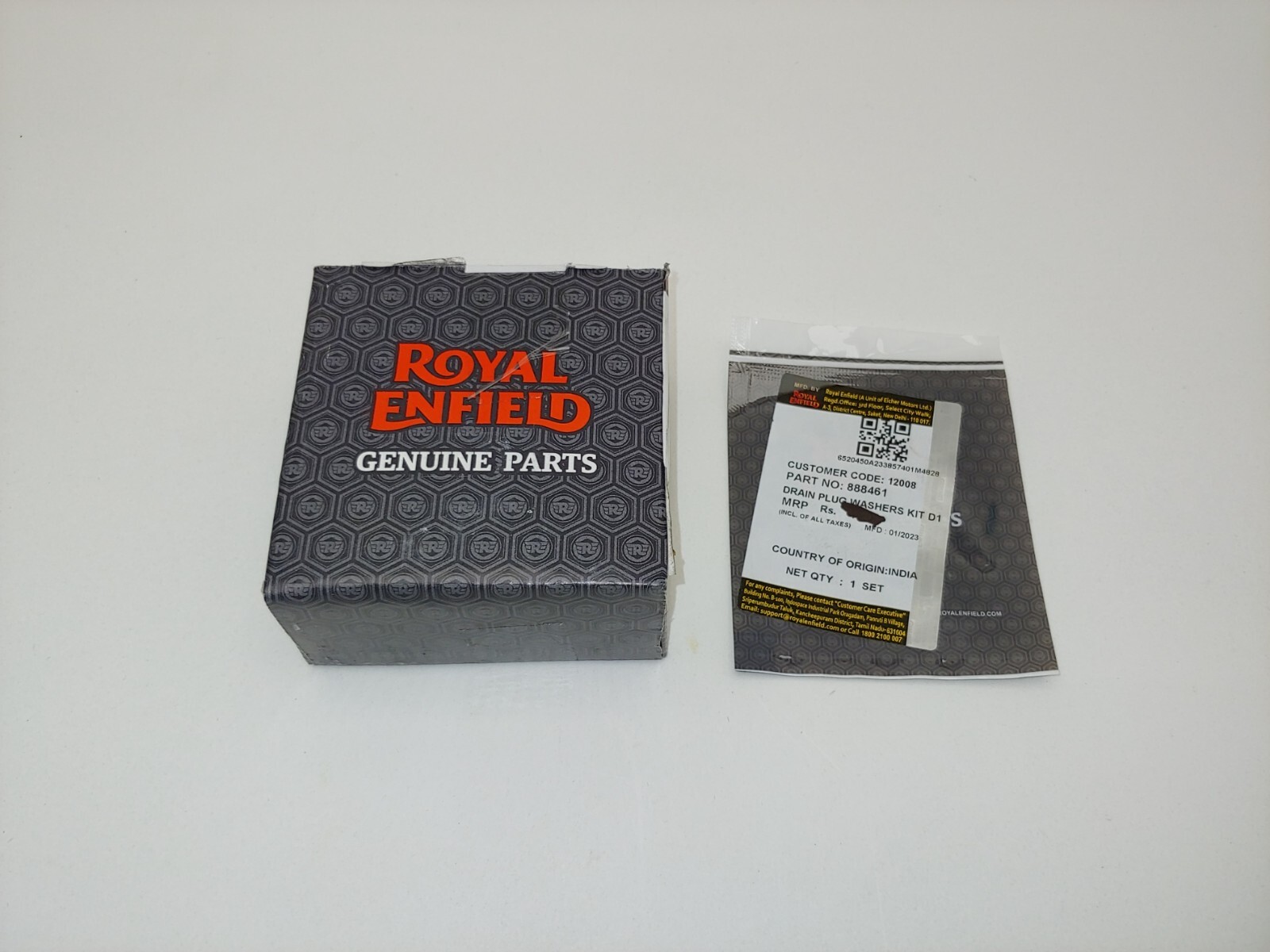 Royal Enfield OEM Himalayan & Scram 411 Oil Filter, Seal, Crush Washers Set Box
