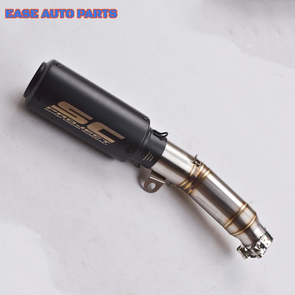 For Yamaha YZF R6 2006-2024 Mid Exhaust Pipe Slip 0n Muffler Tail Pipe 61mm