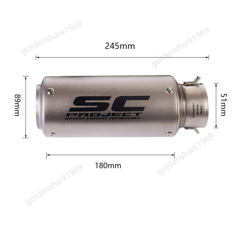 For Yamaha YZF R7 MT-07 2014-2025 Complete Exhaust System Header 51mm Mufflers