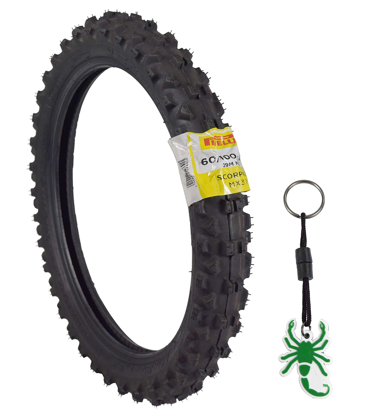 Pirelli Scorpion 60/100-14 MX32 Mid Soft Front Motocross Bike Tire w/Keychain