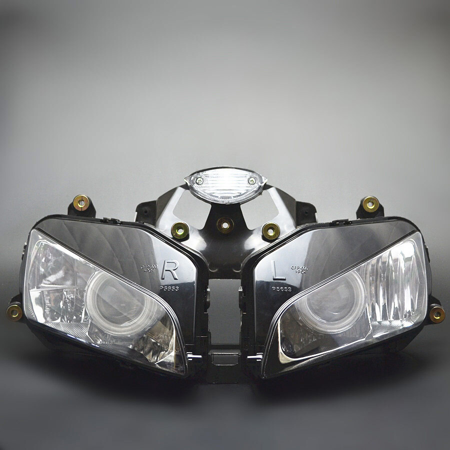 Blue Angel Eye HID Headlight Assembly Fit For Honda CBR600RR 2003 2004 2005 2006