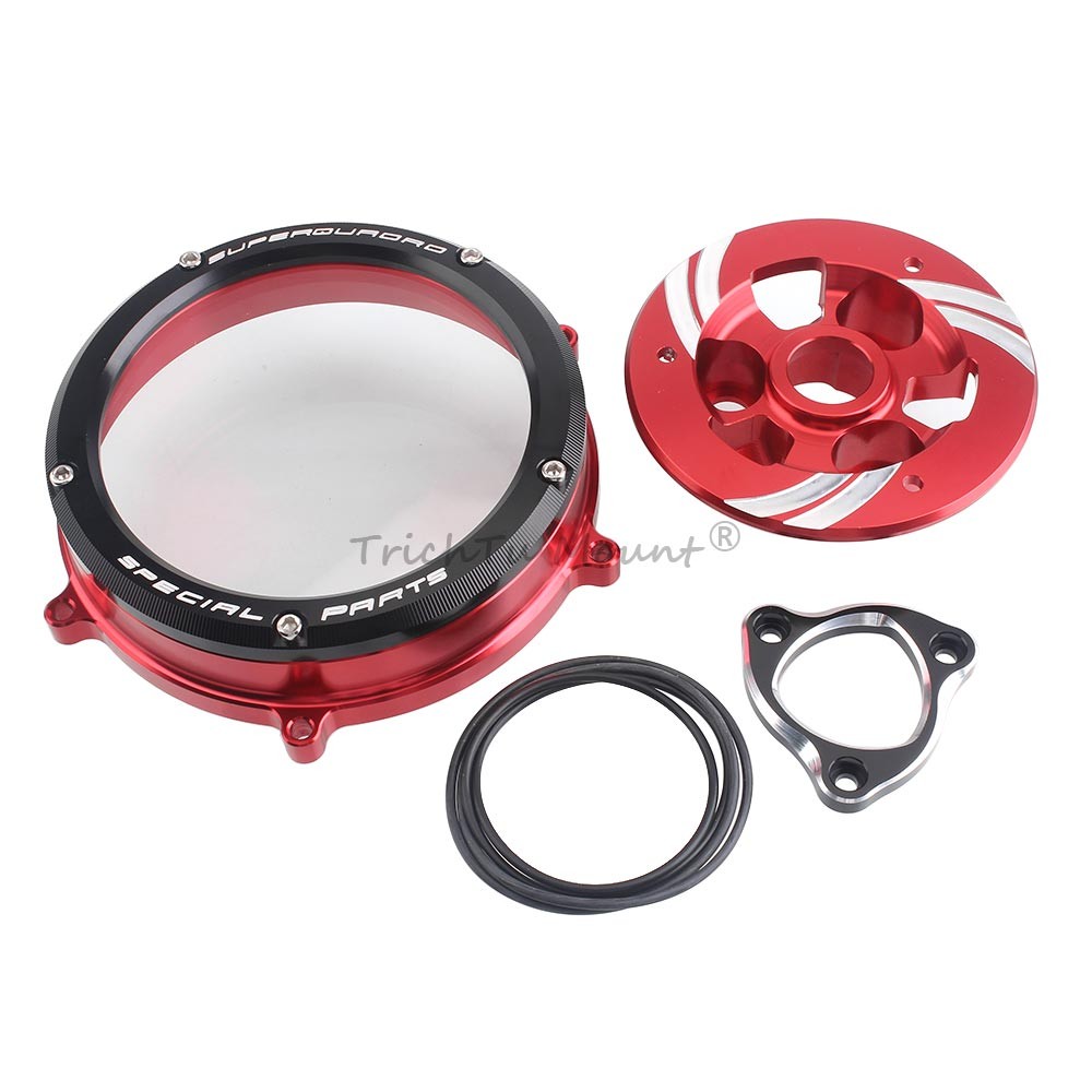 Clear Clutch Cover & Spring Retainer For Ducati Panigale V2 959 1199 1299 1199S