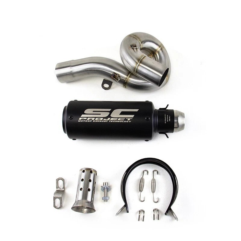Slip for Kawasaki Ninja ZX6R ZX636 2009-2025 Exhaust Mid Link Pipe Muffler Tips