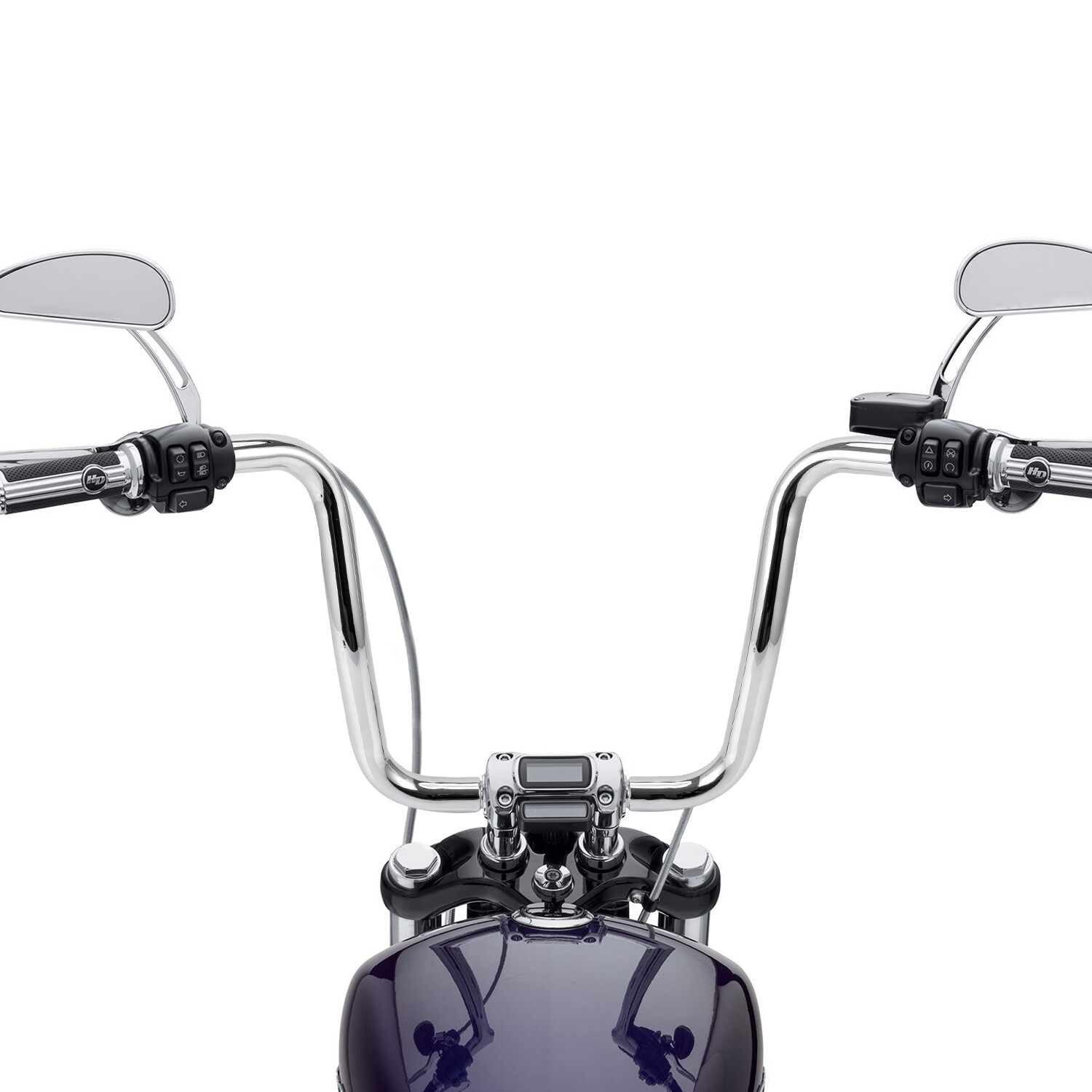 12”/14”/16″ Rise Ape Hanger 1 1/4″ Handlebar Fit For Harley Heritage Softail
