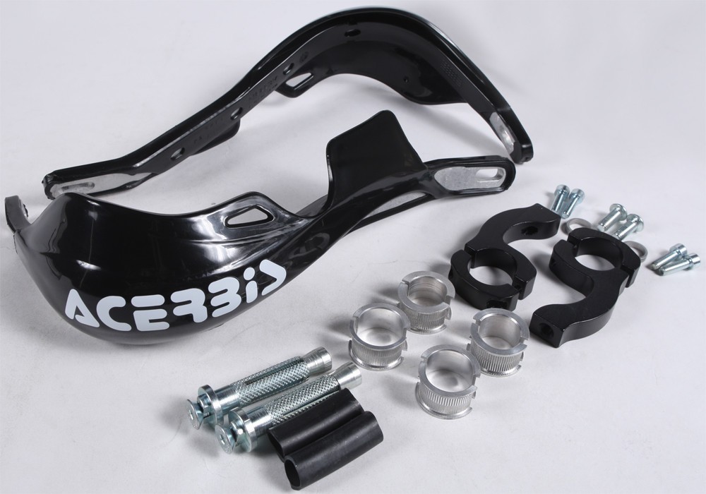 Acerbis Rally Pro Black Handguards Handlebar Guards Motorcycle 1 1/8″ or 7/8″