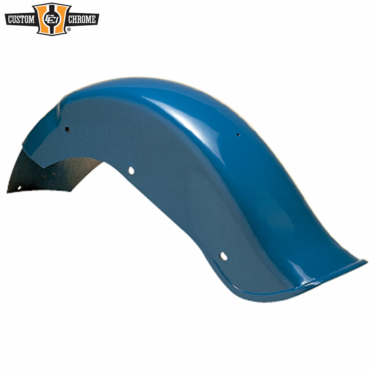 Rear Fender Unpainted Quickbob Drilled Steel Fit For 1973-1985 Harley 4-speed FX