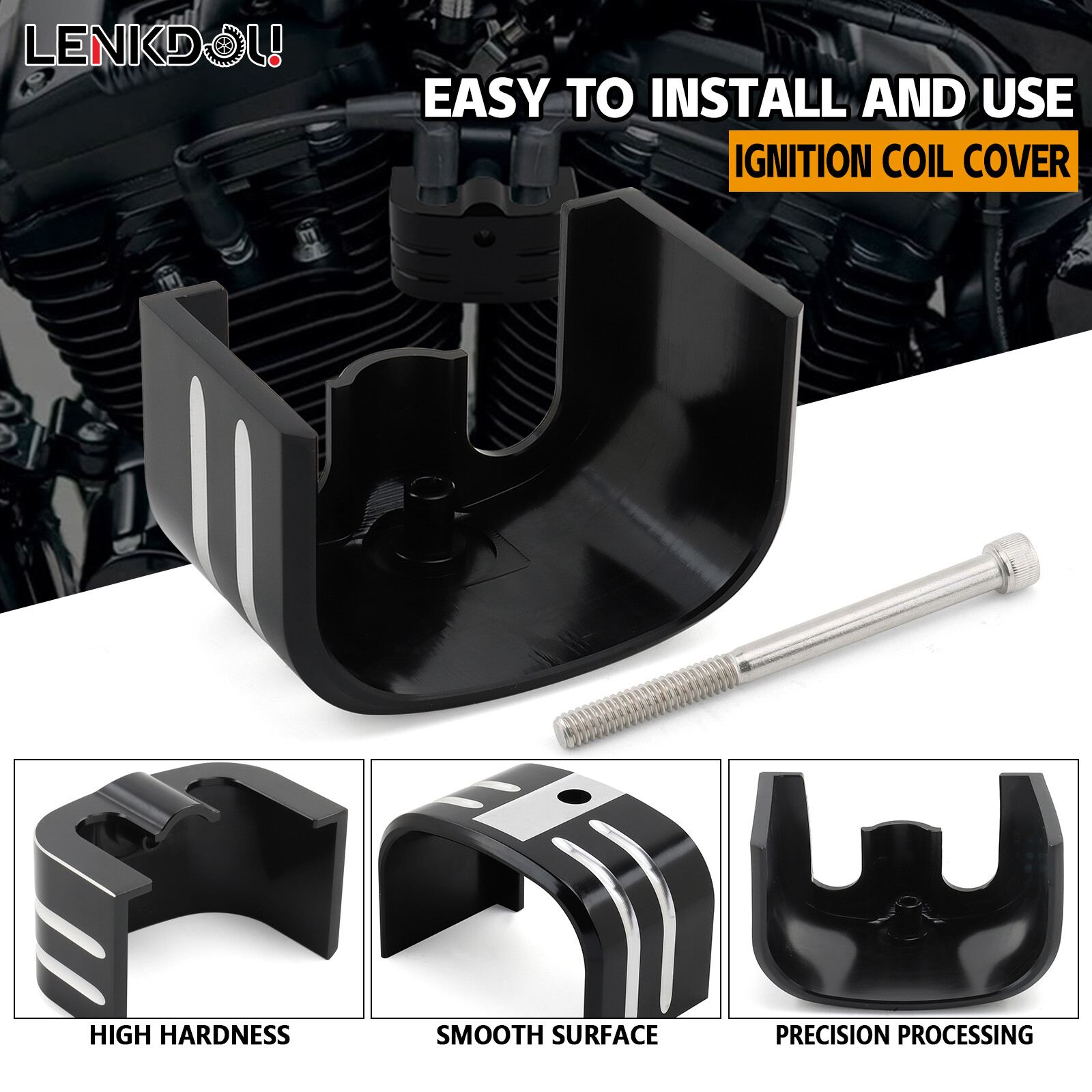 CNC Coil Cover Ignition For Harley Softail Breakout Street Fat Bob FXST 2018-24