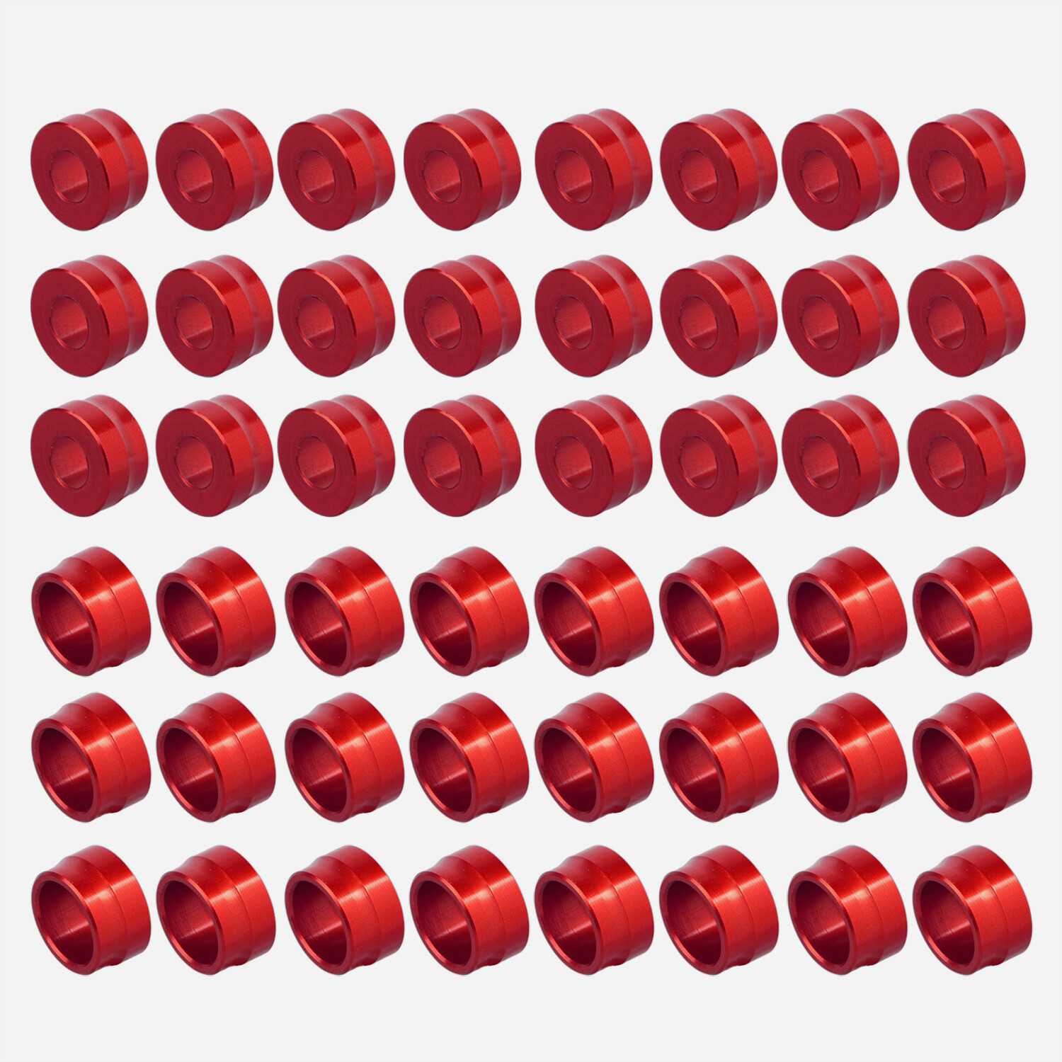 48X Red Engine Bolt Cover Caps For Harley Touring Electra Road Street Glide FLHX