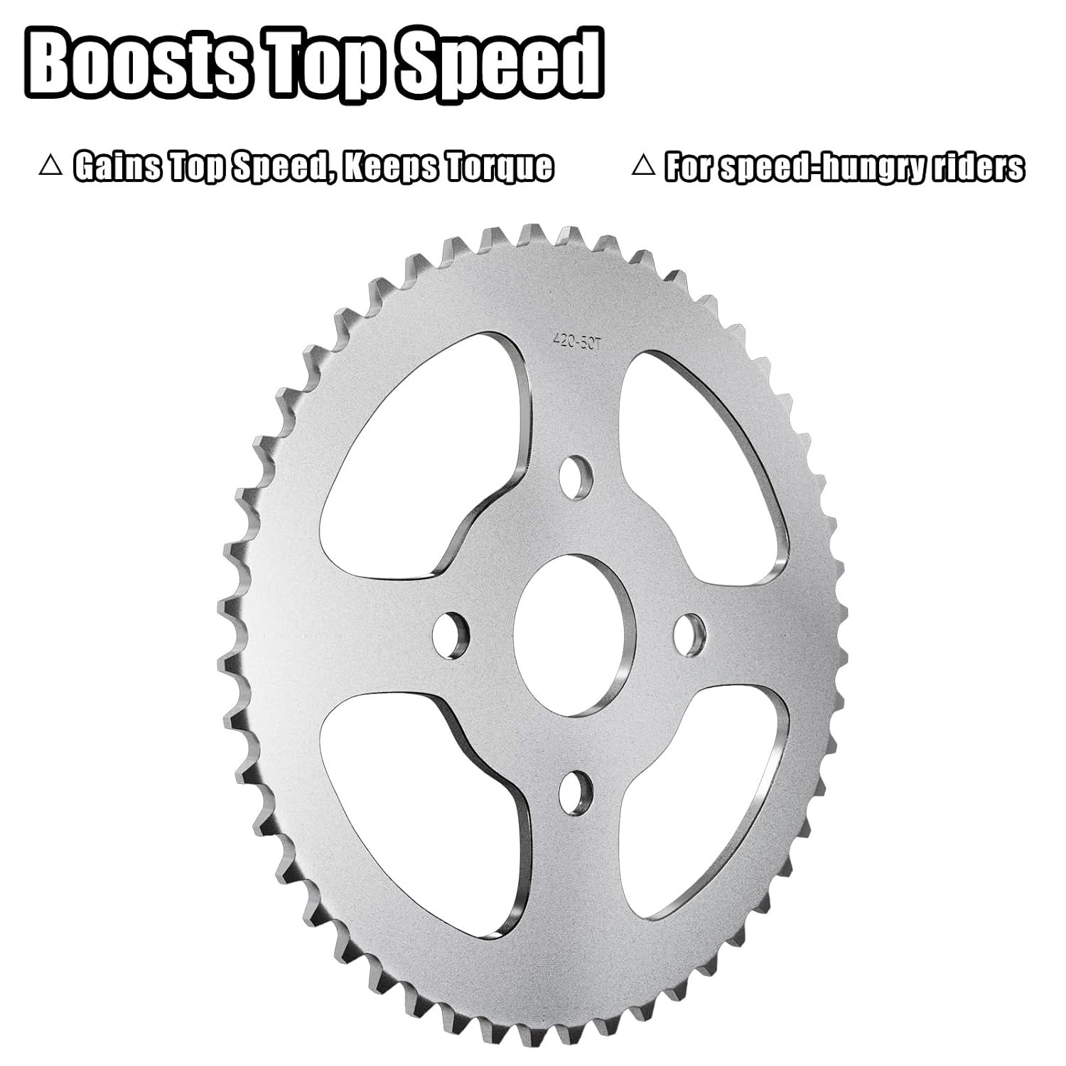 Precision 50 Tooth Sprocket for Coleman Series – Includes Rust-Proof Screws