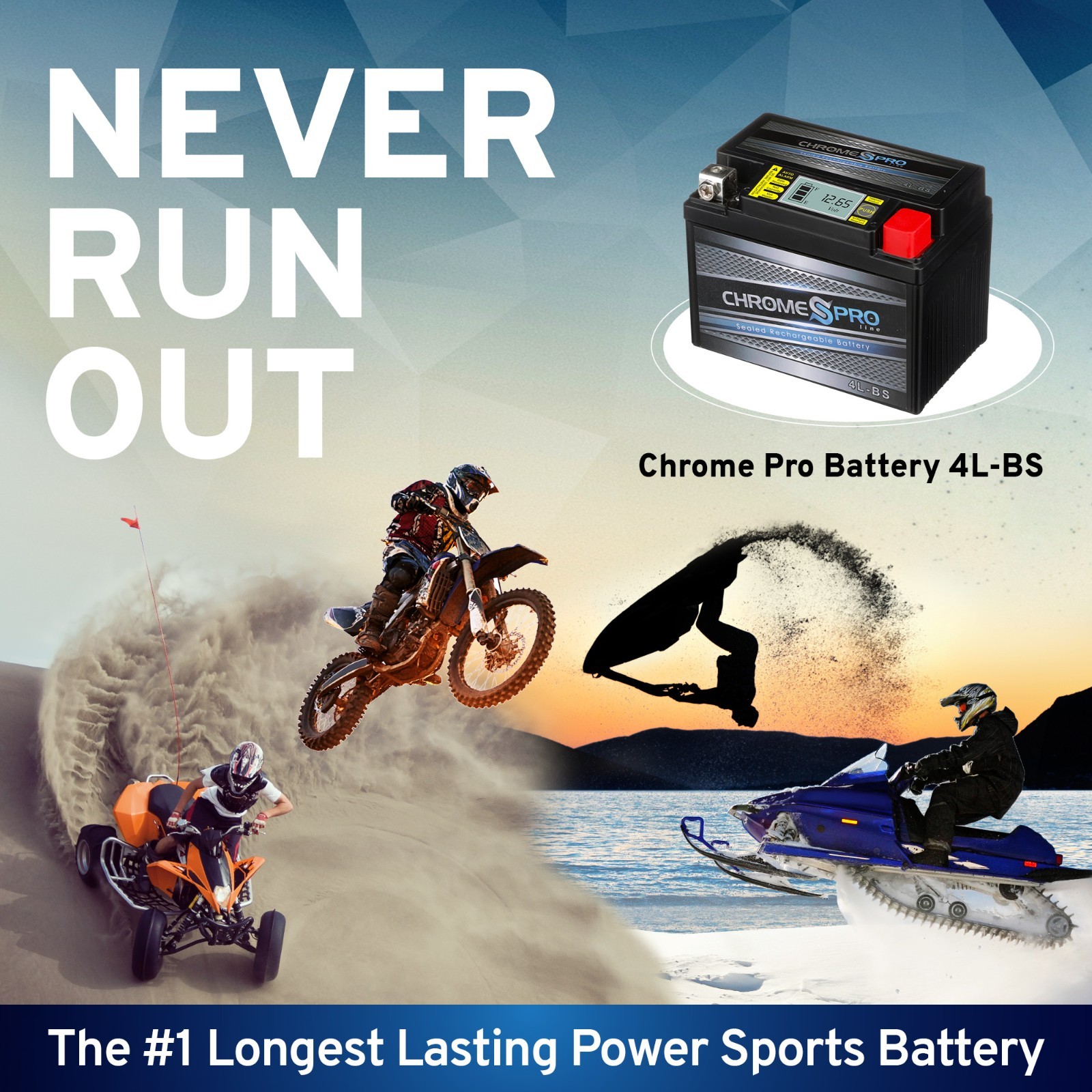YTX4L-BS iGel Power Sports Battery Replaces 4L-BS GTX4L-BS CYTX4L-BS, BTX4L-BS