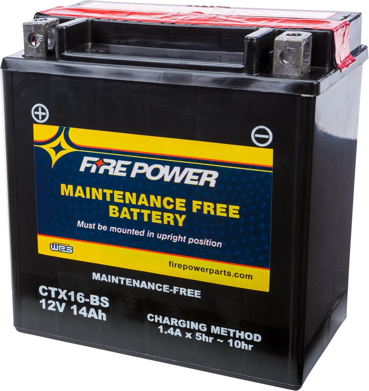 WPS Fire Power CTX16-BS Maintenance Free Battery #CTX16-BS