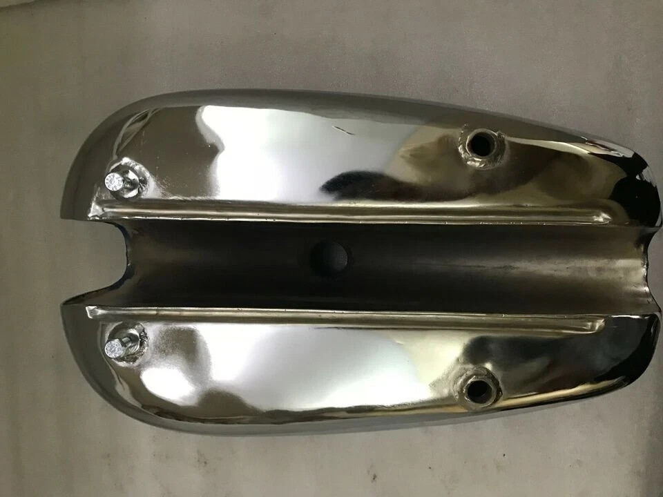 BSA A65 2 GALLON BLUE & CHROME STEEL PETROL FUEL GAS TANK+CAP 1968-1969 |Fit For