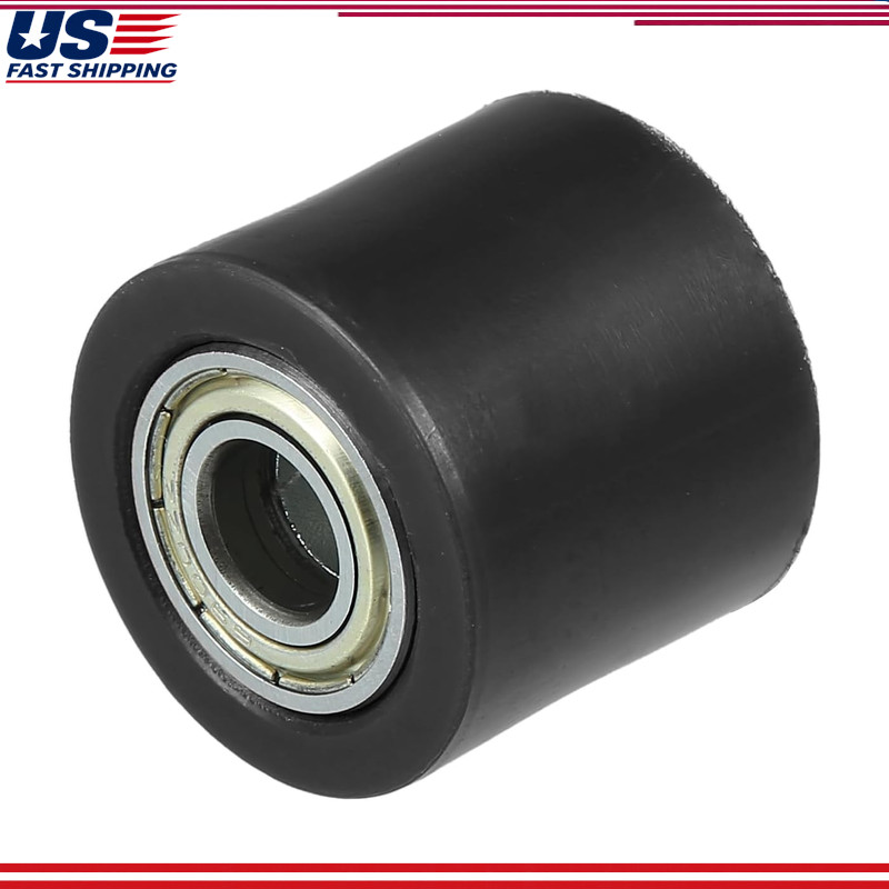 10mm Drive Chain Pulley Roller Slider Tensioner Wheel Guide Street BColor: Black