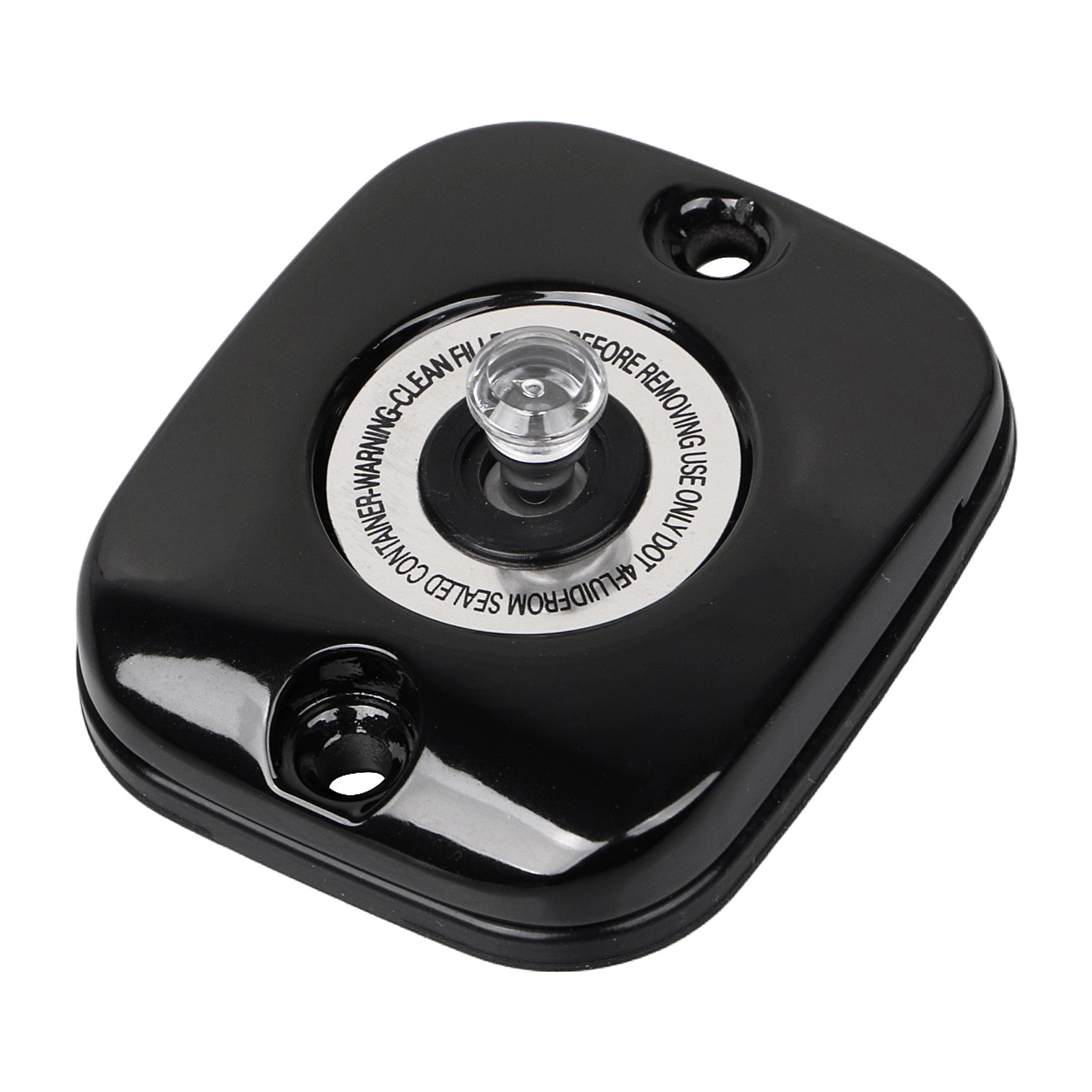 Gloss Black Front Brake Master Cylinder Cover For Harley Dyna Softail Springer