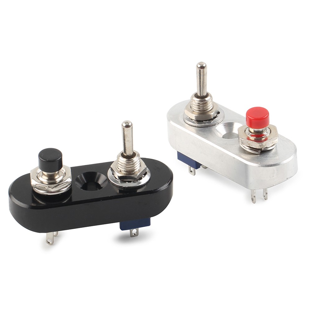 7/8″ Handlebar Mini Dual Toggle Switch Push Button For Horn Headlight ON-OFF