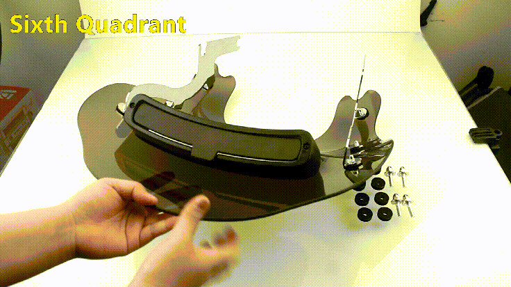 1994-2025 Smoked Wind Splitter Vented Windshield For Harley Road King Special