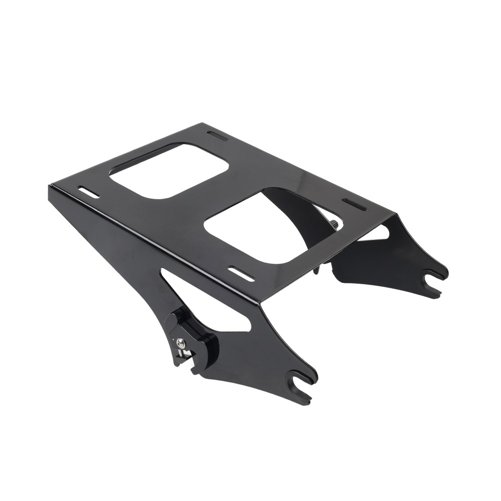 Two-up Tour Pack Pak Trunk Mount Rack Bracket For Harley Road King 14-24 Black