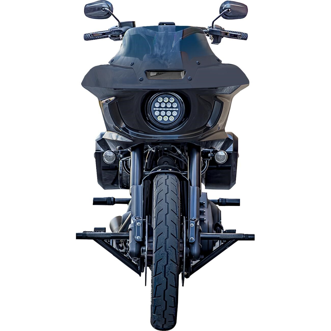 18-24 for M8 Softail BURLY BRAND Front Brawler Kit Black B10-3018B